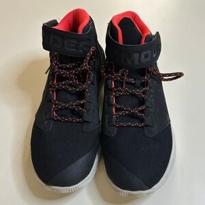 Under Armour Men's Get B Zee Basketball Shoes Black Red Hook Loop Size 9